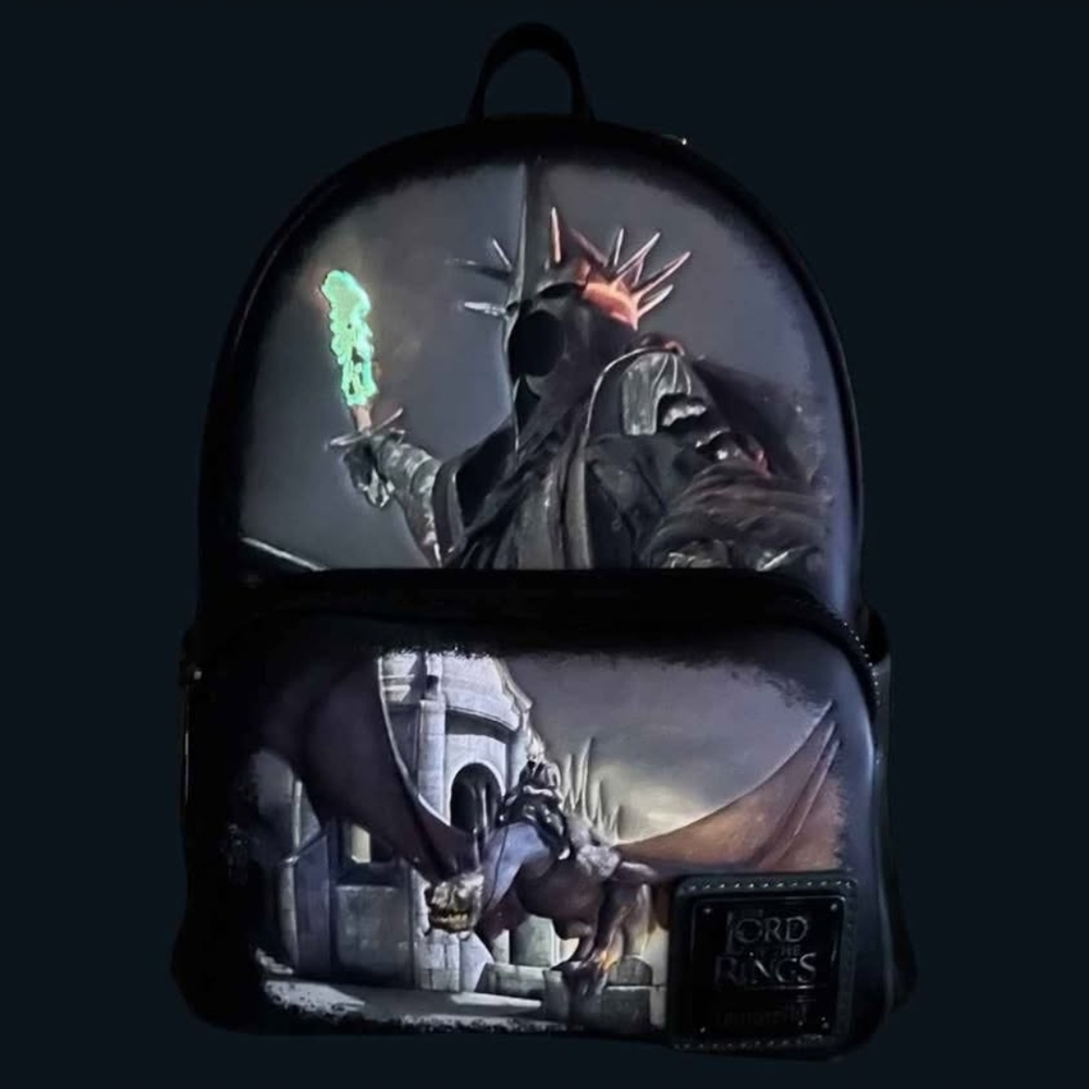 New! Loungefly The Lord of the Rings The Witch King Nazgul GID Mini Backpack - Picture 7 of 8
